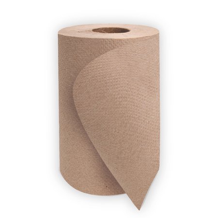 MORCON PAPER Hardwound Paper Towels, 1 Ply, Continuous Roll Sheets, 300 ft, Brown, 12 PK 12300R